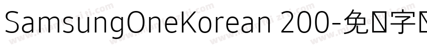 SamsungOneKorean 200字体转换